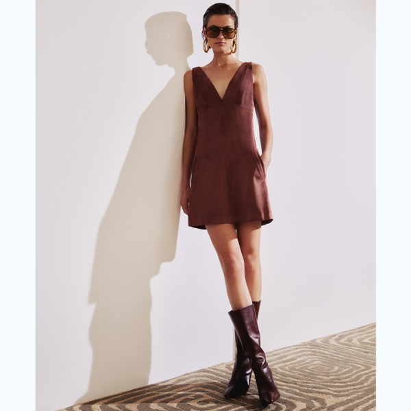 Vestido Suede